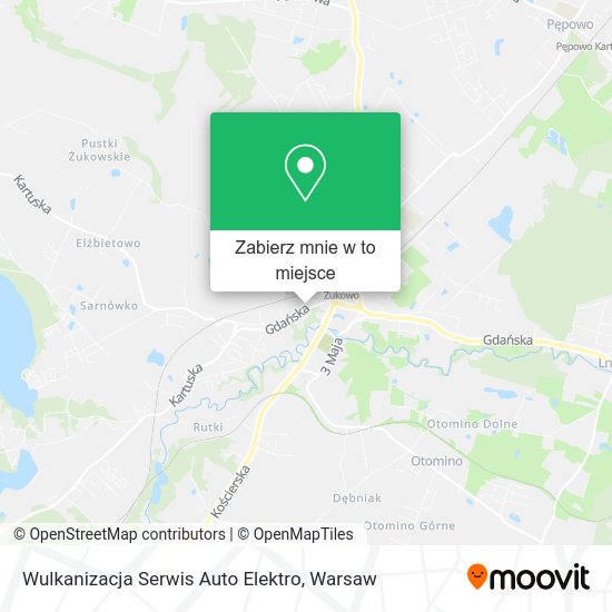 Mapa Wulkanizacja Serwis Auto Elektro