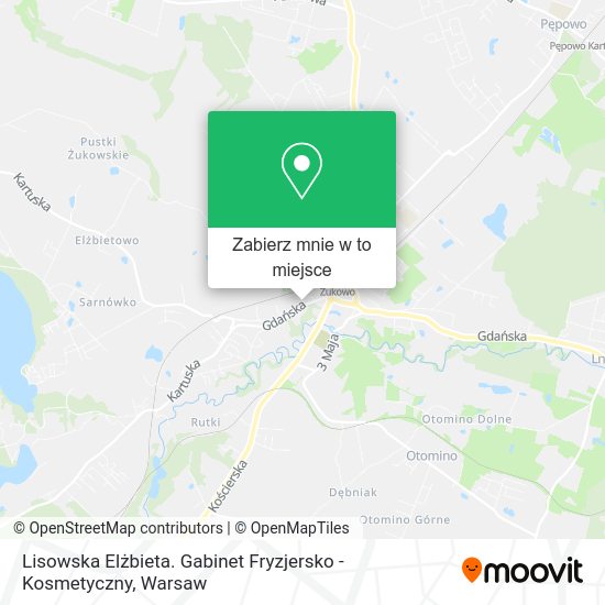 Mapa Lisowska Elżbieta. Gabinet Fryzjersko - Kosmetyczny