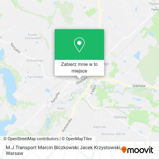 Mapa M.J.Transport Marcin Biczkowski Jacek Krzystowski