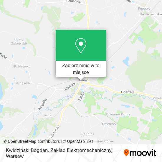 Mapa Kwidziński Bogdan. Zakład Elektromechaniczny