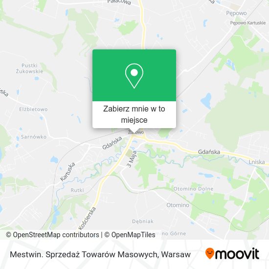 Mapa Mestwin. Sprzedaż Towarów Masowych