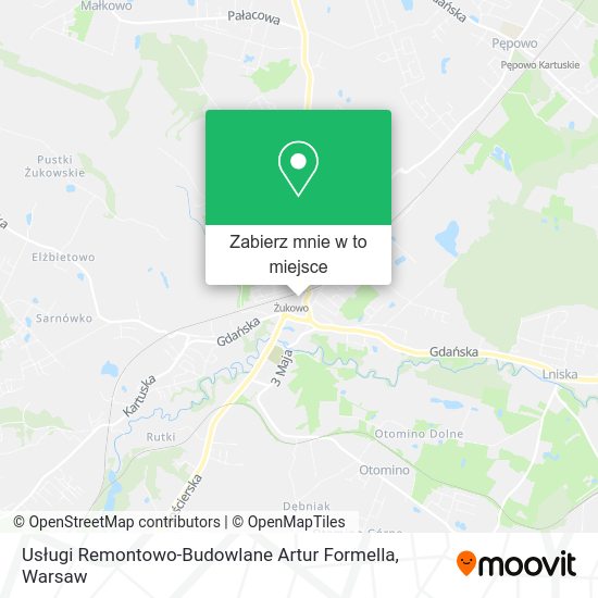 Mapa Usługi Remontowo-Budowlane Artur Formella