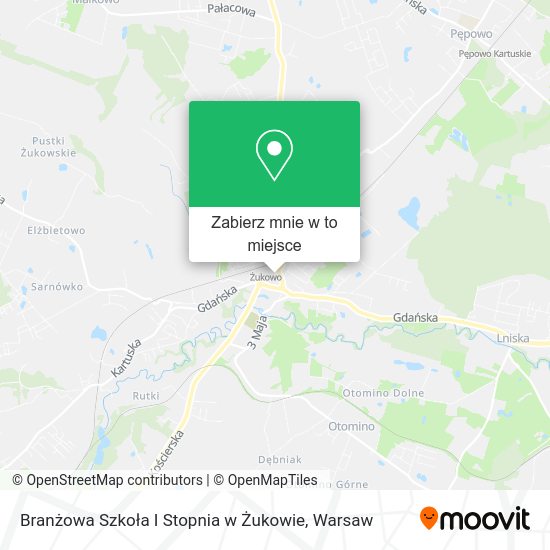 Mapa Branżowa Szkoła I Stopnia w Żukowie