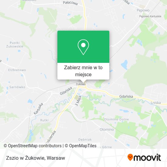 Mapa Zszio w Żukowie