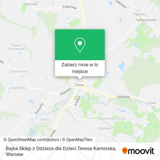 Mapa Bajka Sklep z Odzieza dla Dzieci Teresa Kaminska