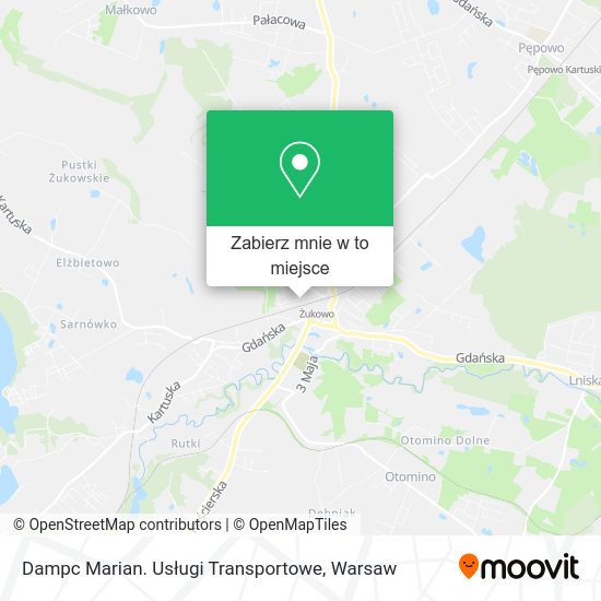 Mapa Dampc Marian. Usługi Transportowe