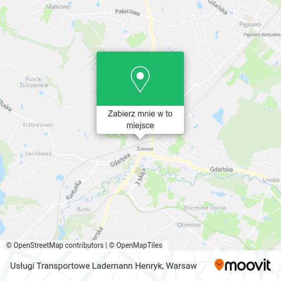 Mapa Usługi Transportowe Lademann Henryk