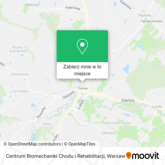 Mapa Centrum Biomechaniki Chodu i Rehabilitacji