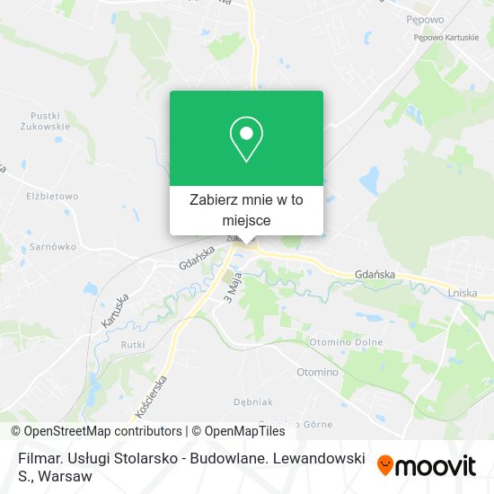 Mapa Filmar. Usługi Stolarsko - Budowlane. Lewandowski S.