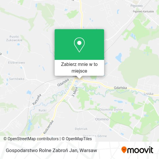 Mapa Gospodarstwo Rolne Zabroń Jan