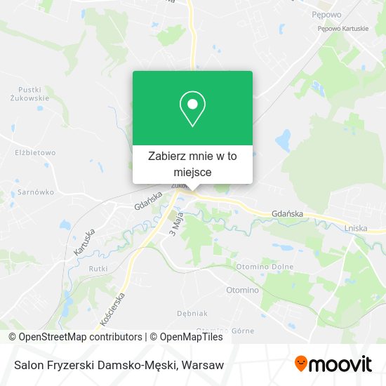 Mapa Salon Fryzerski Damsko-Męski