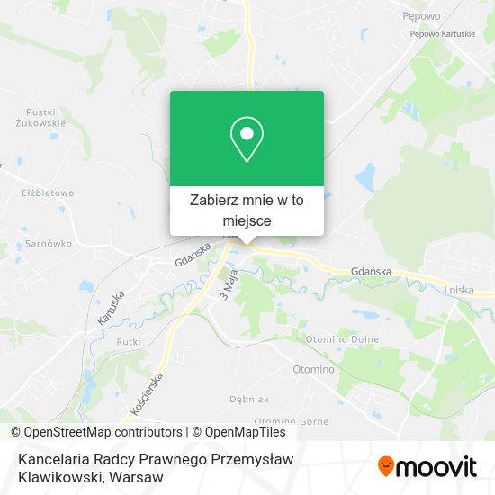 Mapa Kancelaria Radcy Prawnego Przemysław Klawikowski