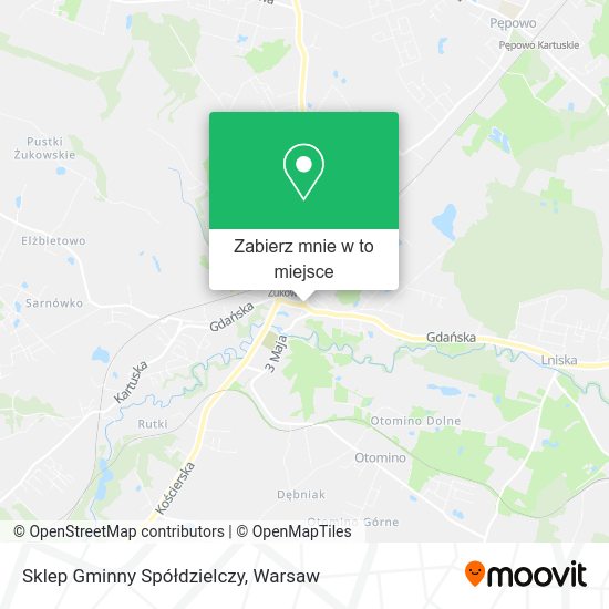 Mapa Sklep Gminny Spółdzielczy