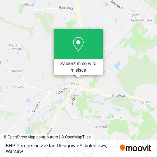 Mapa BHP Pomorskie Zakład Usługowo Szkoleniowy