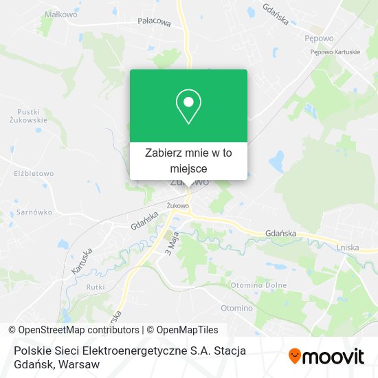 Mapa Polskie Sieci Elektroenergetyczne S.A. Stacja Gdańsk