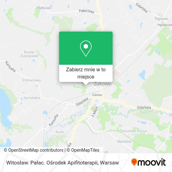 Mapa Witosław. Pałac. Ośrodek Apifitoterapii