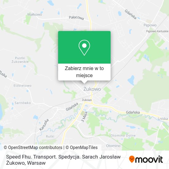 Mapa Speed Fhu. Transport. Spedycja. Sarach Jarosław Żukowo