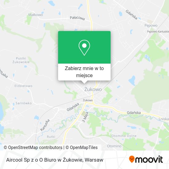 Mapa Aircool Sp z o O Biuro w Żukowie