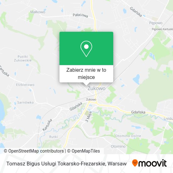 Mapa Tomasz Bigus Usługi Tokarsko-Frezarskie