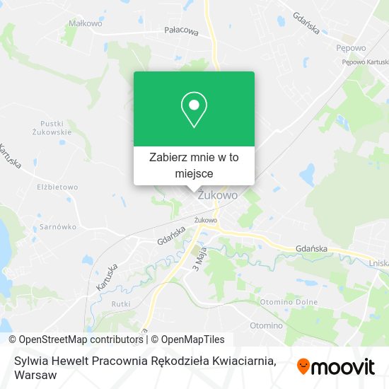 Mapa Sylwia Hewelt Pracownia Rękodzieła Kwiaciarnia