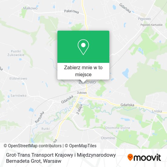 Mapa Grot-Trans Transport Krajowy i Międzynarodowy Bernadeta Grot