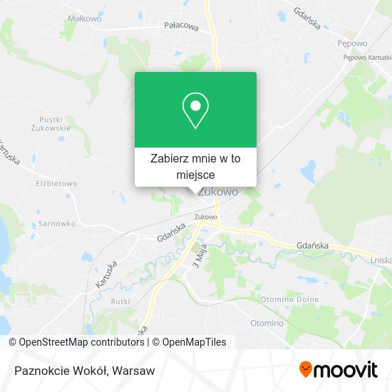 Mapa Paznokcie Wokół