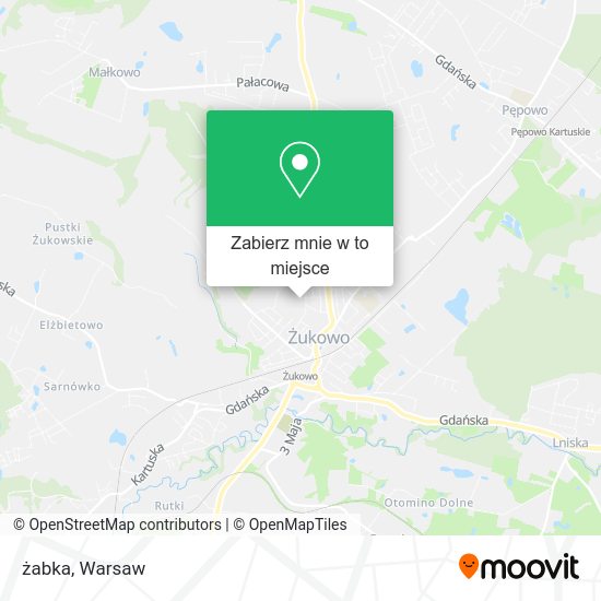 Mapa żabka