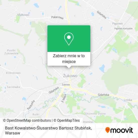 Mapa Bast Kowalstwo-Ślusarstwo Bartosz Stubińsk