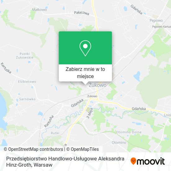 Mapa Przedsiębiorstwo Handlowo-Usługowe Aleksandra Hinz-Groth