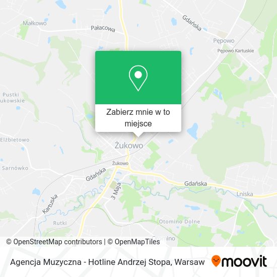 Mapa Agencja Muzyczna - Hotline Andrzej Stopa