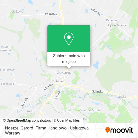 Mapa Noetzel Gerard. Firma Handlowo - Usługowa