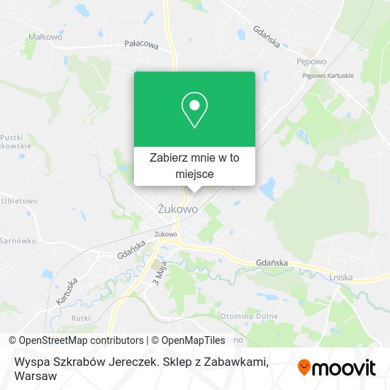 Mapa Wyspa Szkrabów Jereczek. Sklep z Zabawkami