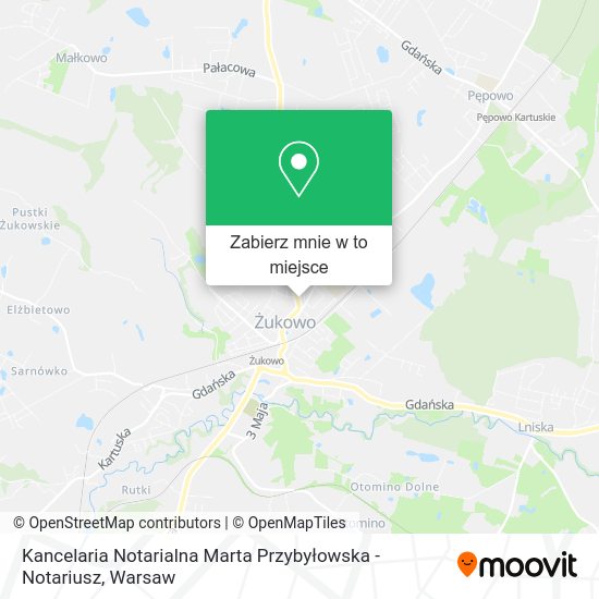 Mapa Kancelaria Notarialna Marta Przybyłowska - Notariusz