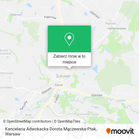 Mapa Kancelaria Adwokacka Dorota Mączewska-Ptak