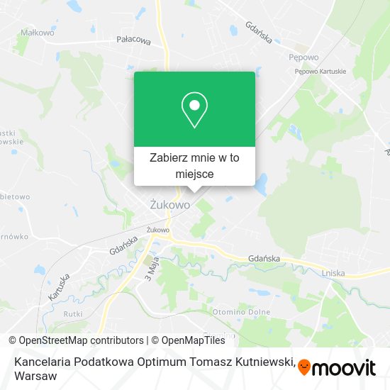 Mapa Kancelaria Podatkowa Optimum Tomasz Kutniewski