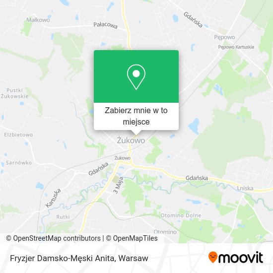 Mapa Fryzjer Damsko-Męski Anita