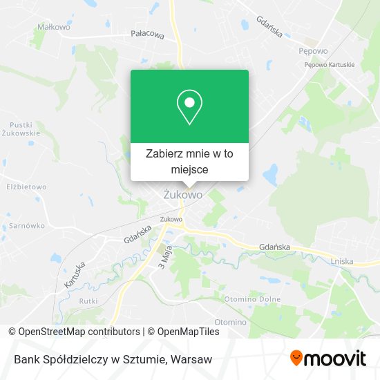 Mapa Bank Spółdzielczy w Sztumie