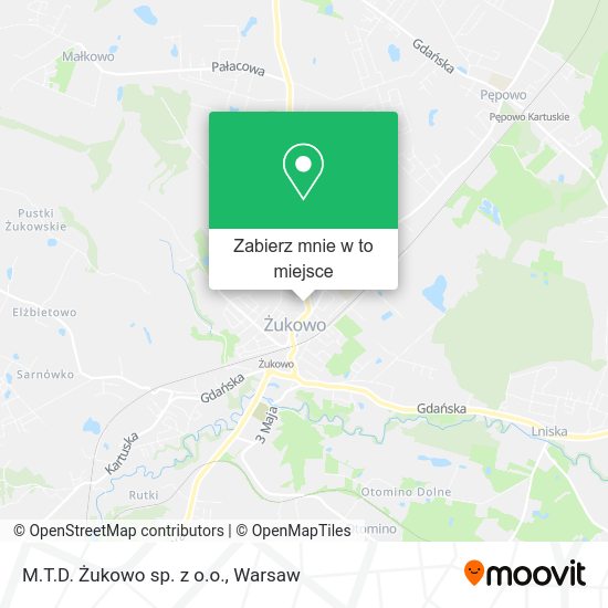 Mapa M.T.D. Żukowo sp. z o.o.