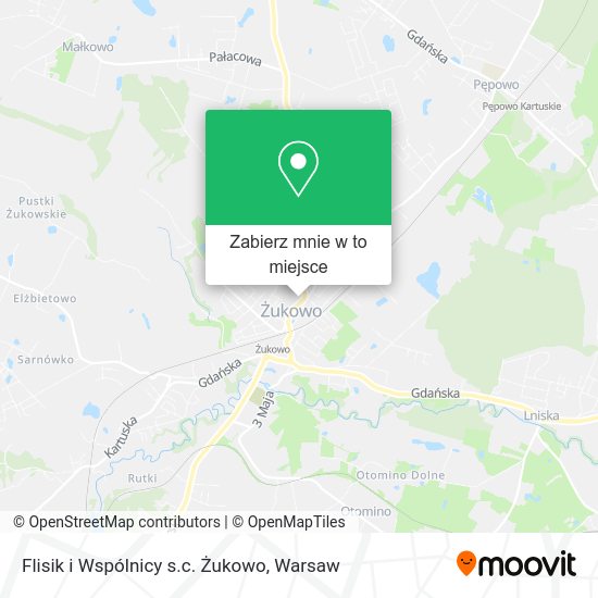 Mapa Flisik i Wspólnicy s.c. Żukowo