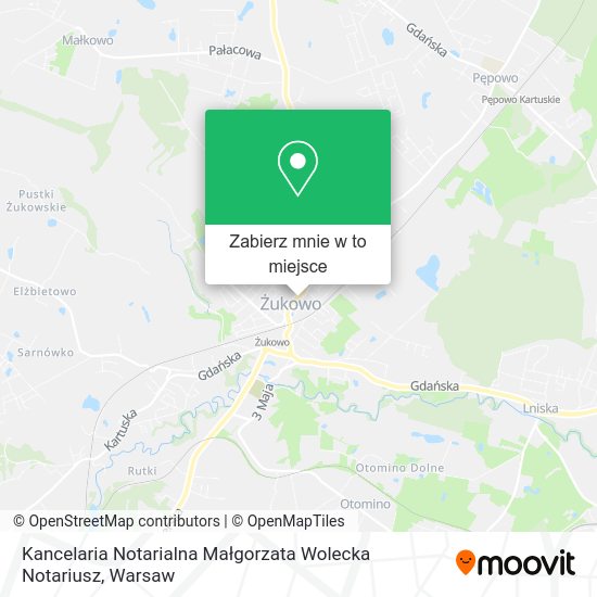 Mapa Kancelaria Notarialna Małgorzata Wolecka Notariusz