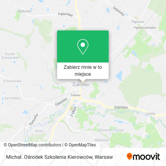 Mapa Michał. Ośrodek Szkolenia Kierowców