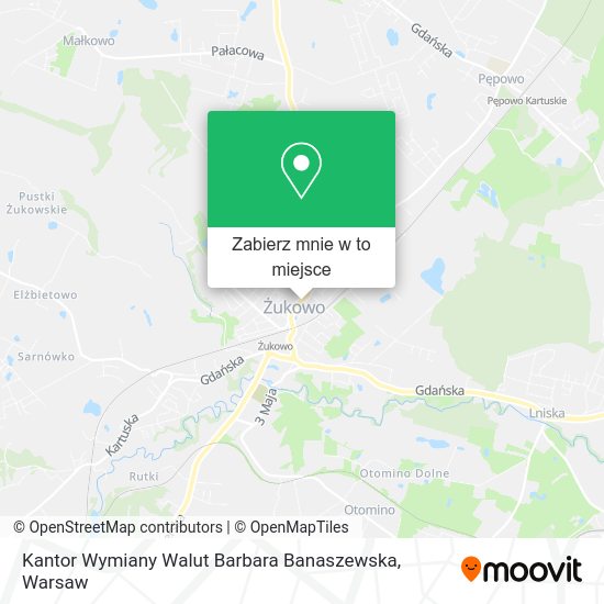 Mapa Kantor Wymiany Walut Barbara Banaszewska