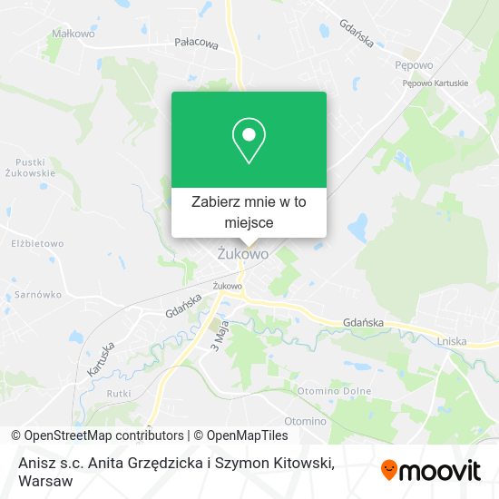 Mapa Anisz s.c. Anita Grzędzicka i Szymon Kitowski