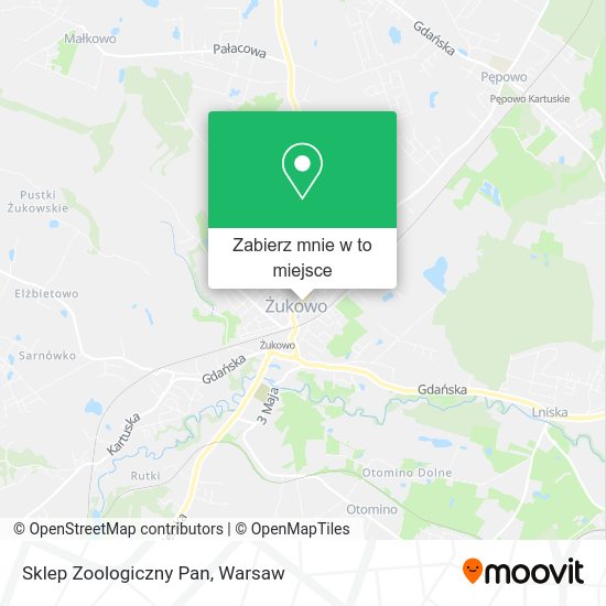 Mapa Sklep Zoologiczny Pan