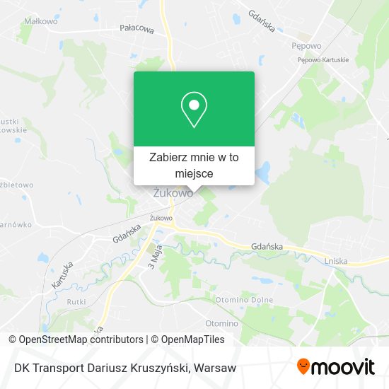 Mapa DK Transport Dariusz Kruszyński