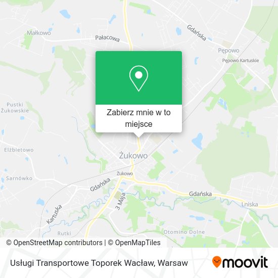 Mapa Usługi Transportowe Toporek Wacław