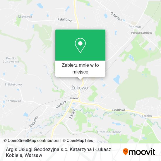 Mapa Argis Usługi Geodezyjna s.c. Katarzyna i Łukasz Kobiela