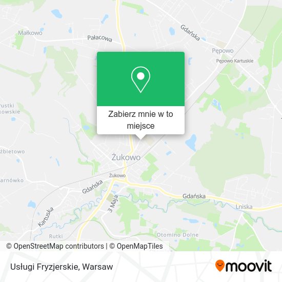 Mapa Usługi Fryzjerskie