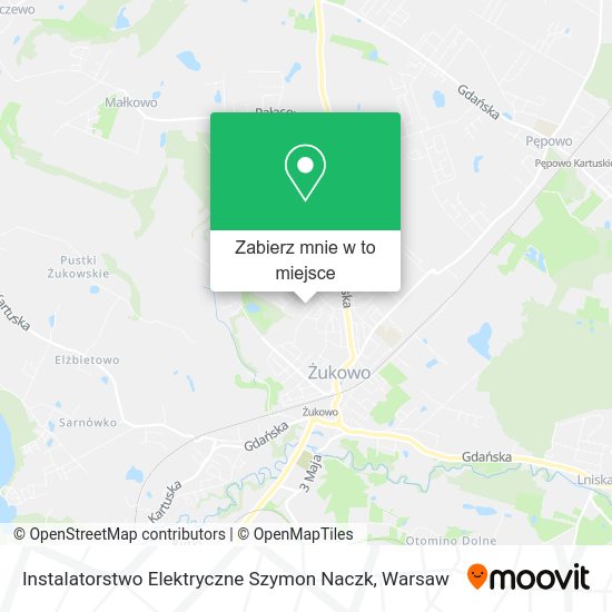 Mapa Instalatorstwo Elektryczne Szymon Naczk