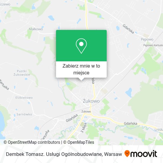 Mapa Dembek Tomasz. Usługi Ogólnobudowlane